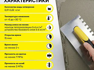 Армировочно-клеевая смесь Vetonit теплофасад 20 кг.